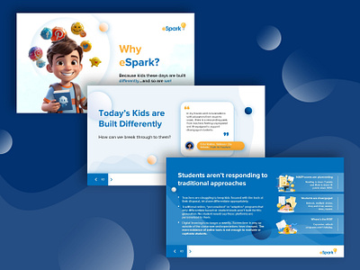 PowerPoint Design for eSpark ai artificial intelligence brand branding children design digital digital art educationa google slide graphic design identity branding keynote kid learning modern powerpoint powerpoint presentation presentation students