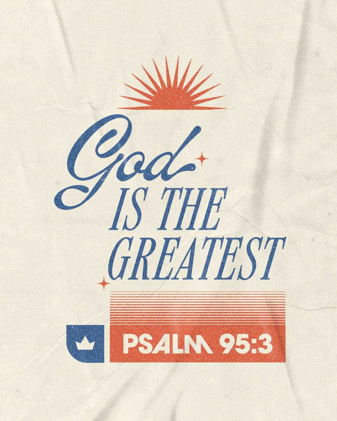 God is the Greatest | Christian Poster christian