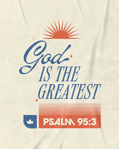 God is the Greatest | Christian Poster christian