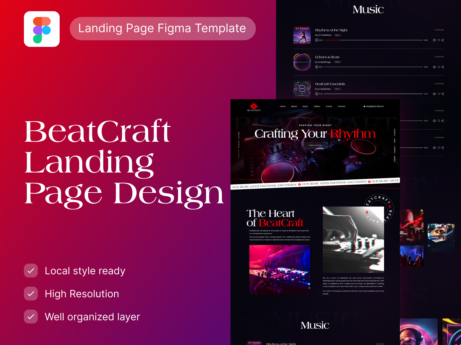Beat Craft: Crafting Your Rhythm branding logo ui