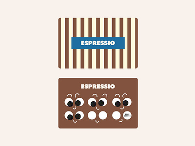 Espressio - Loyalty Card Stamp branding card graphic design