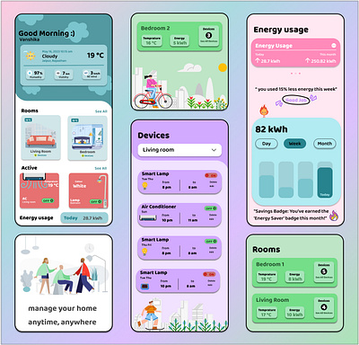 HomeSphere appdesign branding design illustration smarthome ui ux