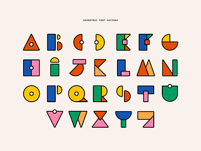 Geometric Font branding font typography