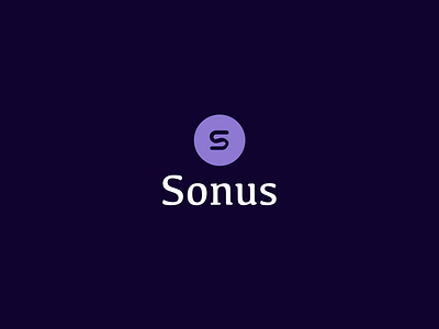 Sonus logotype brand branding graphic design icon illustration logo typography vector