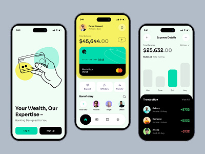 Mobile Banking App app bank app bank card banking banking ui ap best app design credit card design finance finance app financial fintech mobile app mobile banking money money app money transfer ui ux wallet