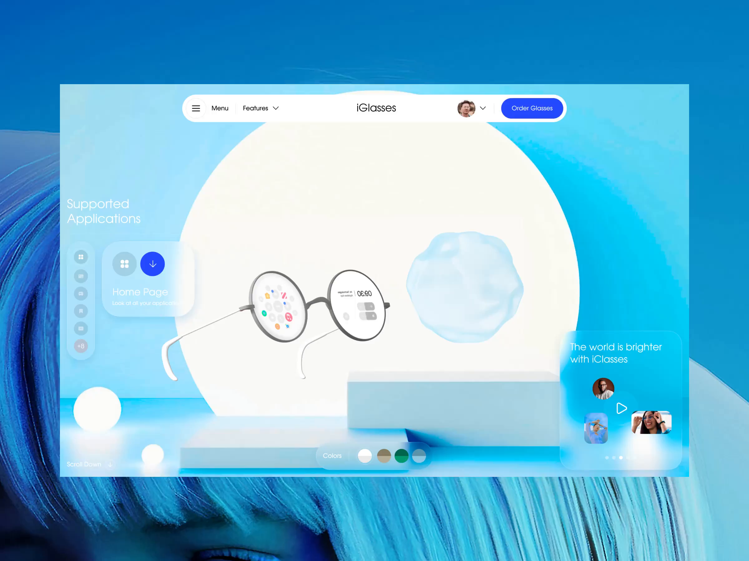 Example of Landing Page Design & Framer.