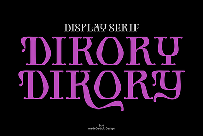 Dikory Display Serif blackletter branding font classic font classic serif classy font display font elegant font fashion font headline font ligature ligature font logotype magazine font nostalgic font retro font serif typography victorian font vintage font web font