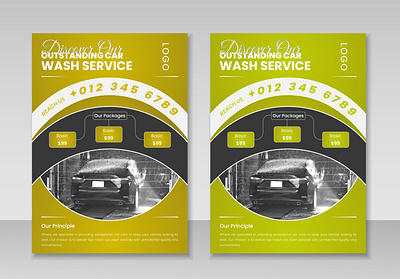 Creative Car Wash Service Flyer Design. brochure business car wash car wash service car wash service flyer creative design download flyer flyer deisgn template flyer design flyers graphic design modern modern design order orfer poster template