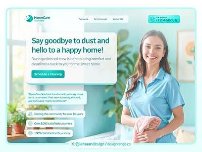 Web design for HomeCare Solutions - V1 graphic design ui web design