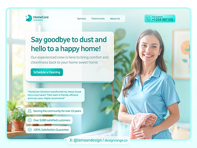 Web design for HomeCare Solutions - V1 graphic design ui web design