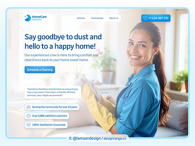 Web design for HomeCare Solutions - V2 ui web design