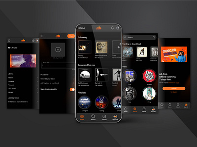 Soundcloud Case-Study music player playlist song soundcloud ui ui ux design ux design