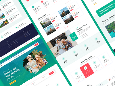 Tripgo - Tour Booking WordPress Website branding design listing minimal tour travel typography ui uiux uiux design ux web web development website wordpress