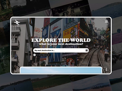Explorrr - Search engine for travelling branding ui ux webdesign website