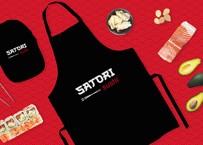 Satori Sushi - Branding adobe illustrator adobe photoshop brand identity branding color color palette design graphic design logo mockup typography