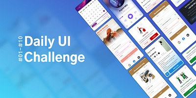 Daily UI Challenge #1-10 calender daily challenge day 1 design figma frist graphic design login media player mobile app sigup ui uiux