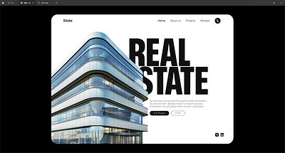 Real State | Website animation figma landing page ui uiux user experience user interface ux website