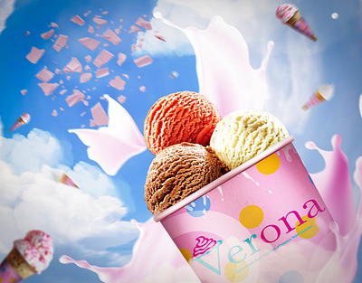 Verona | Brand Identity brand branding food graphic design icecream logo sweet sweets