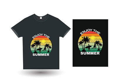 summer t shirt design business corporate creative design graphic design illustration modern summer t shart