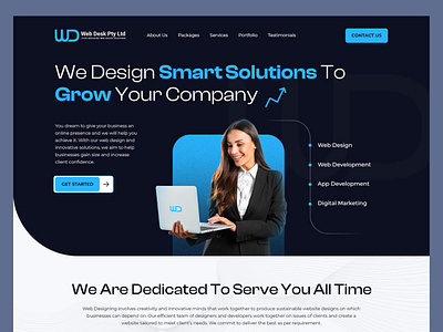 Web Desk Site Redesign ui design ux web design website