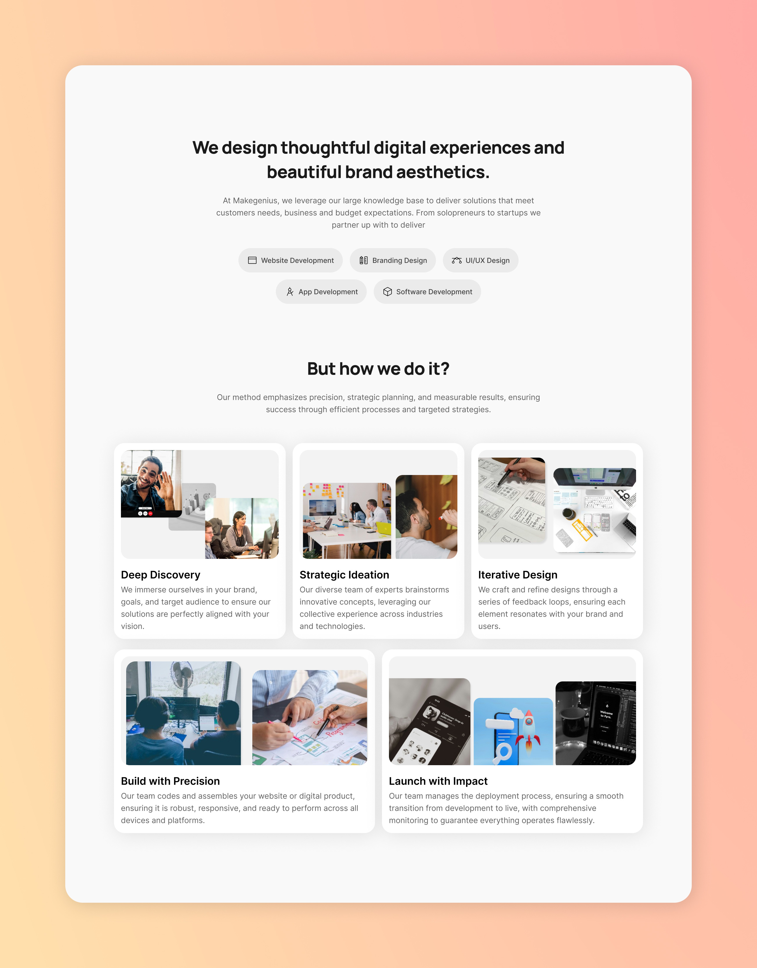 Makegenius agency website design figma freelance designer freelancer landing page ui design uiux user experience user interface web design website design