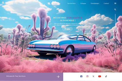 L'Excellence Automobile ! graphic design uxui website