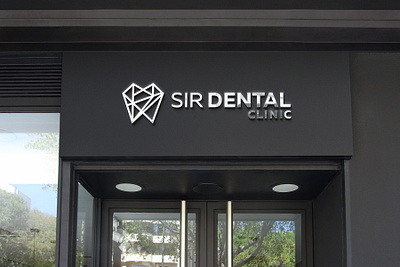 SIR Dental Clinic sign brand design branding dental design graphic design logo signage typography