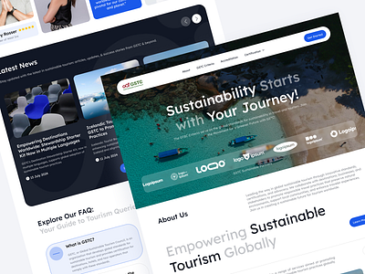 GSTC (Global Sustainable Tourism Council) - Landing Page Revamp company profile landing page sustainability ui web design