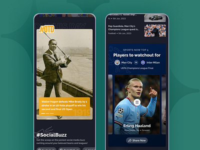 Sports Now: Redefining Sports News and Engagement (3/4) cricket designingforsports football playersui sportsapp sportscards sportsnow sportsui sportsux uidesign uxdesign uxui