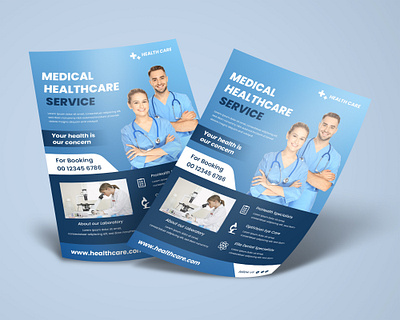 Medical healthcare flyer design brochure graphic design medicine