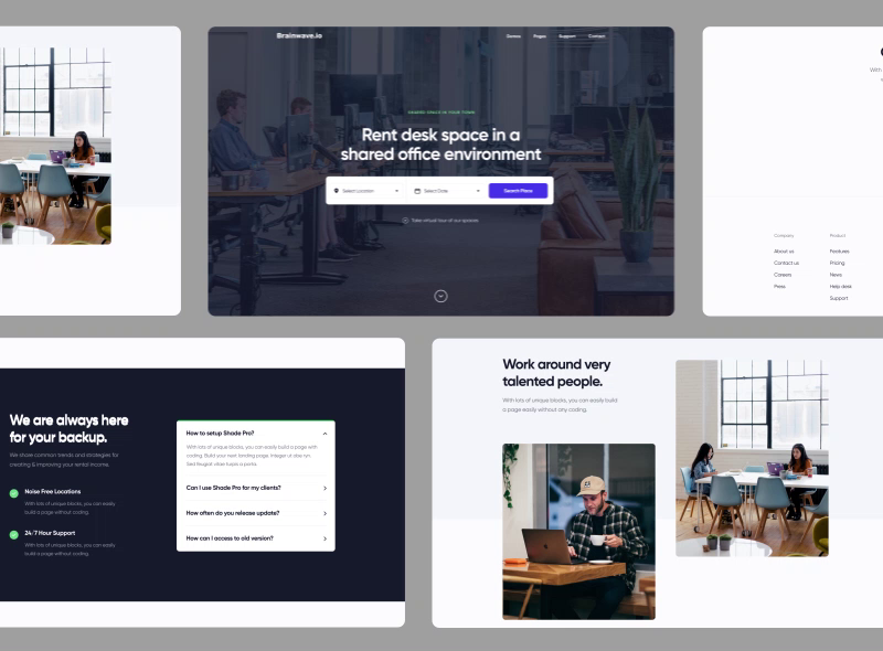 Ui Landing page animation by Riyad Hossen on Dribbble