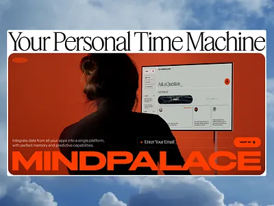 MindPalace Website Hero branding type website