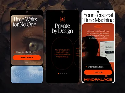 MindPalace Website Mobile branding mobile website