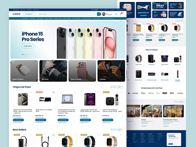 Electronics E-commerce Website accessories creative design devices e commerce ecommerce electronics inspiration iphone landing page laptop mobile online shop products smart watch speaker tablet ui ux ui website