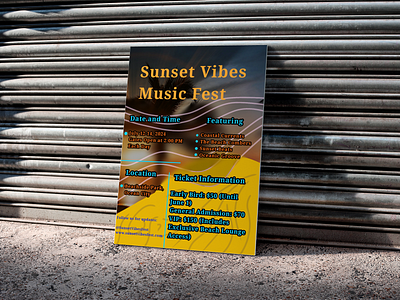 A poster of a music festival. branding graphic design logo