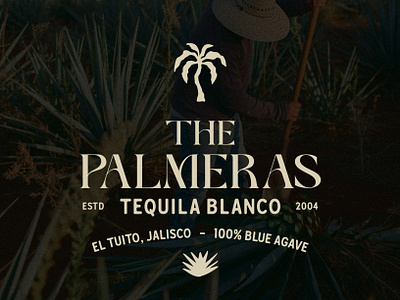 Logo and Branding concept for "The Palmers Tequila" agave agave logo blue agave brand designer brand identity graphic designer jalisoc logo designer logo identity logo maker logos mexico mexico logo tequila tequila agave tequila branding tequila logo visual identity