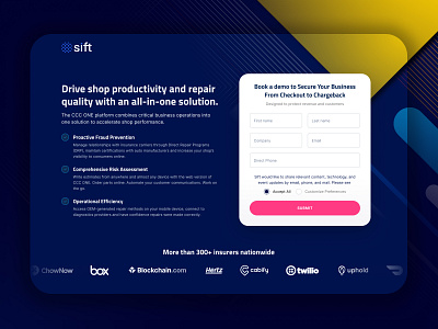 Landing Page Redesign for AI Company ai case study clean design conversion optimization design get a demo hero landing landing page minimal design modern design product design redesign saas saas design ui ui design user experience ux web design