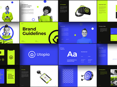 Utopia V2 | Brand Guidelines brand branding guideline style guide template