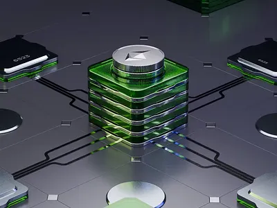 Crypto etherium render 3d animation