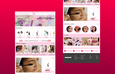 Glow beauty UI design frontend makeup ui ui design uiux website website design website ui