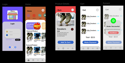 E- Commerce App UI adobe xd app design e commerce app design figma mobile app ui ux