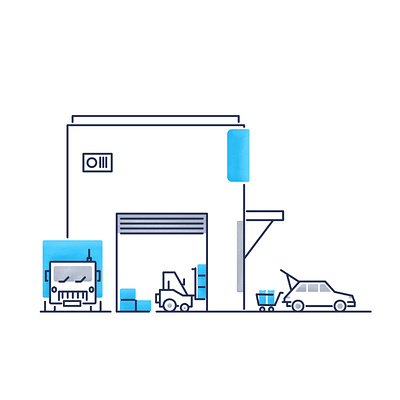 supply chain branding design graphic design icon illustration line minimal retro simple ui