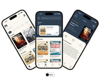 E-Book Reader App Design design ebook ui uiux