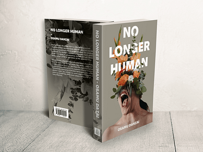 No Longer Human, Cover Design Concept branding graphic design mockup print typeography