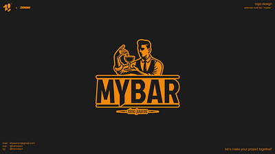 "MYBAR" logotype figma graphic design illustration logo vector