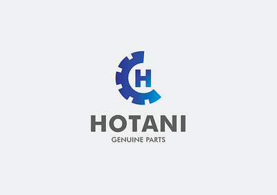 Hotani Logo branding design gears graphic design logo vector