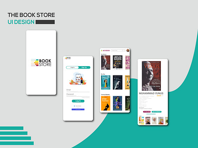 Book Store Ui 3d logo app design branding design frealancer graphic design green health icon illustration logo logo design ui uidesign uxdesign