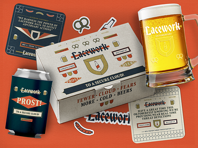 Lacework "Oktoberfest" brand activation advertising branding demand generation design direct mail