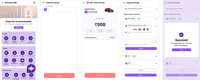 Fintech Recharge & Bills User Flow fintech app mobile ui ui design user flow