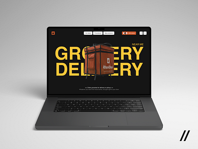 Grocery Delivery Web Design Template app design dashboard delivery delivery app design grocery homepage interface landing landing page platform product design ui ux web web design concept web design template web ui